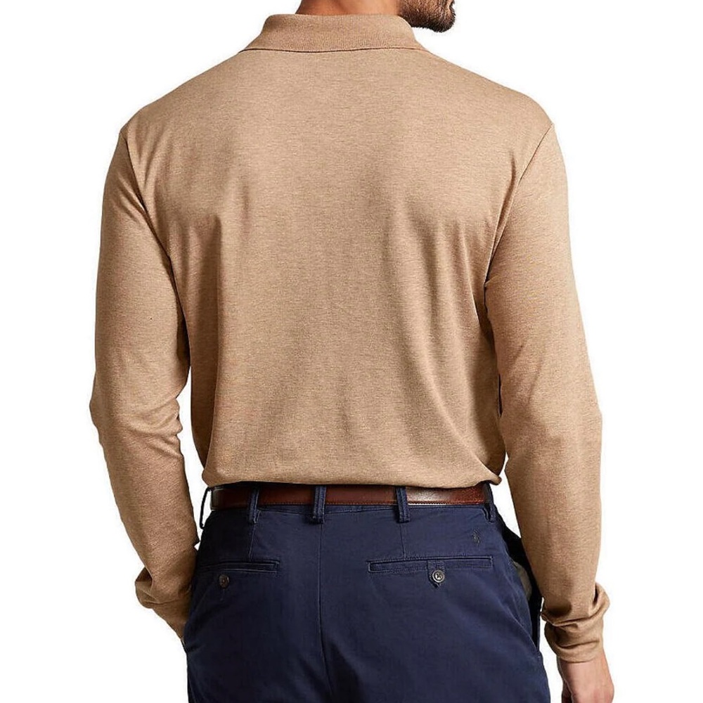 NWOT Polo Ralph Lauren Smooth Cotton Long Sleeve Polo - Picture 7 of 8